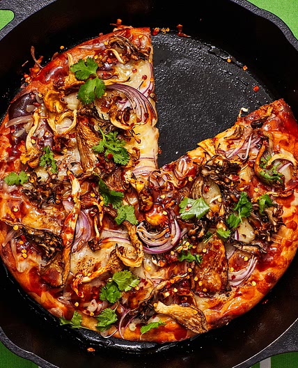 BBQ Mushroom Pizza