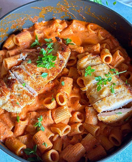 Pink Sauce Rigatoni Pasta