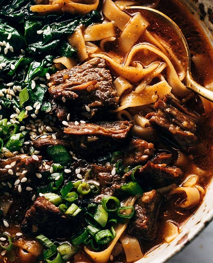 Instant Pot Spicy Short Rib Noodle Soup