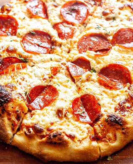 Homemade Pepperoni Pizza