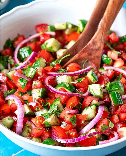 Mediterranean Cucumber Tomato Salad