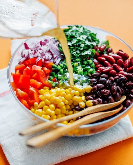 Mexican Dense Bean Salad (10 Minutes)