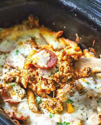 Crockpot Pizza Casserole Recipe