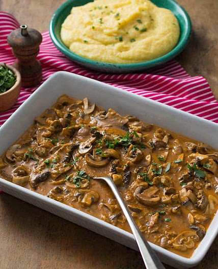 Mushroom stroganoff
