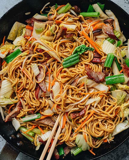 Roast Pork Lo Mein (叉烧捞面)