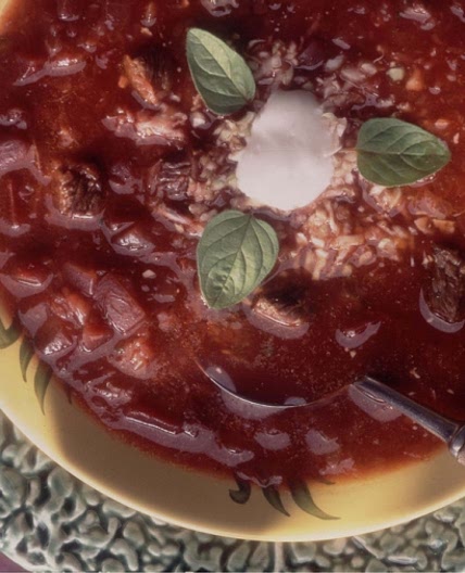 Cabbage and Beet Soup (Borscht)