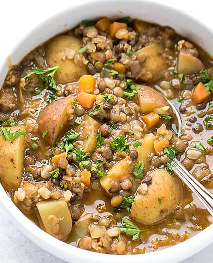 Easy Lentil Potato Soup Recipe