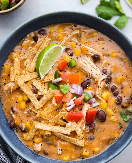 Slow Cooker Chicken Fajita Soup