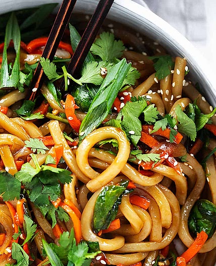 15-Minute Spicy Udon Noodles
