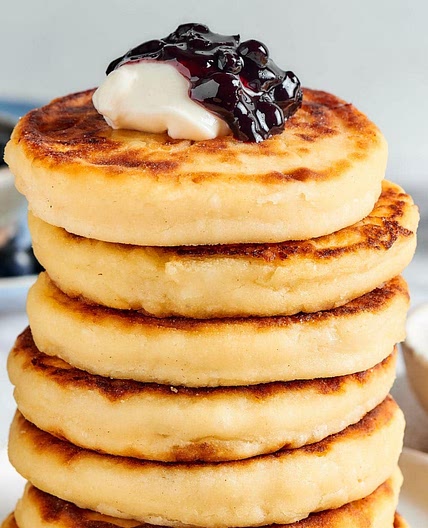 3-Ingredients Cottage Cheese Pancakes
