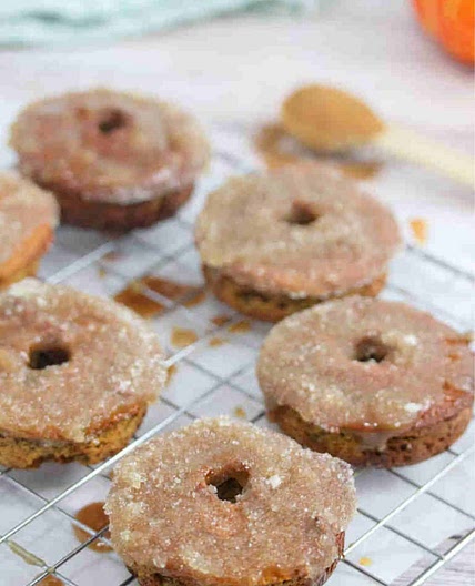 Pumpkin Pie Protein Donuts