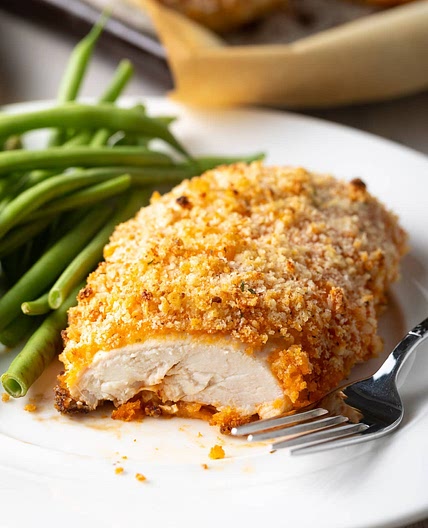 Crispy Baked Buffalo Chicken Breasts