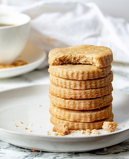 Brown Sugar Shortbread Cookies - 3 Ingredient Brown Sugar Cookies