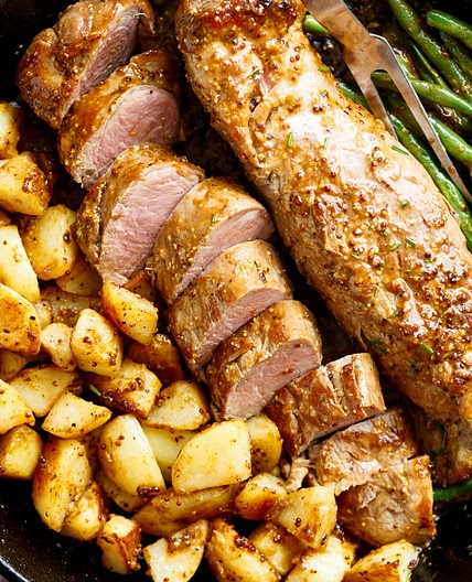 Dijon Garlic Pork Tenderloin