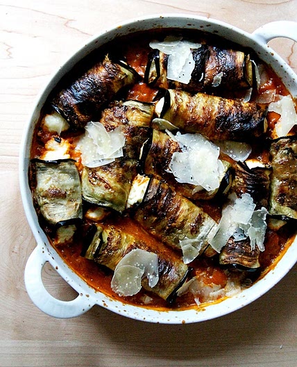 Simple Roasted Eggplant Involtini