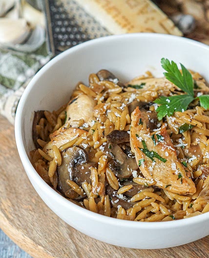 Chicken and Mushroom Orzo