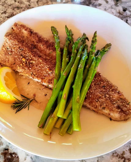 Pecan crusted trout