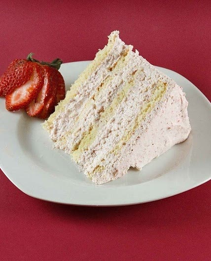 Italian Strawberry Cream Cake