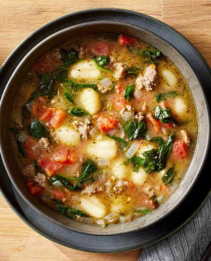 One Pot Sausage Gnocchi Soup