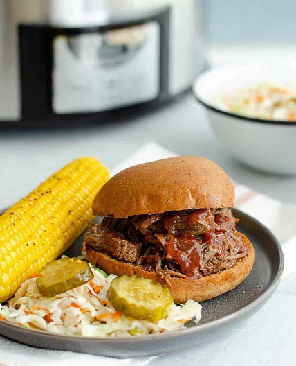 Slow Cooker BBQ Beef Sandwiches