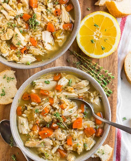 Crock Pot Chicken and Rice Soup