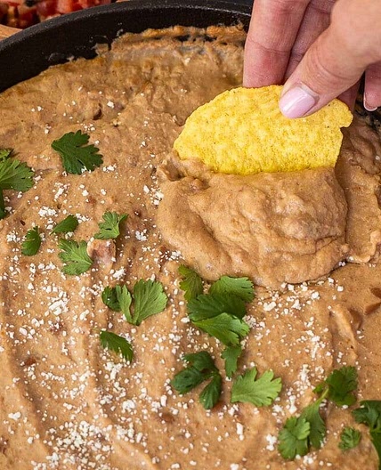 Cheater Restaurant Style Refried Beans