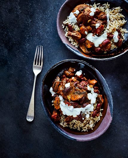 Vegetarian mushroom chilli