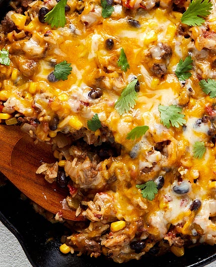 Mexican Beef 'N' Rice Skillet