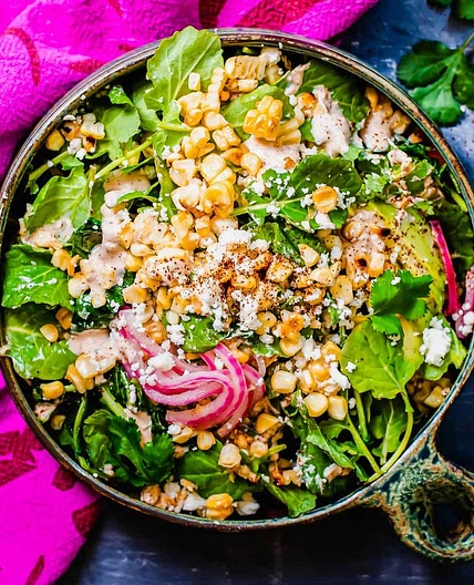 Mexican Street Corn Kale Salad