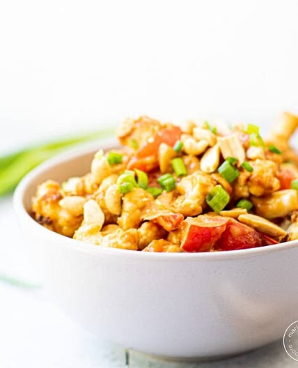Spicy Peanut Cauliflower Stir Fry