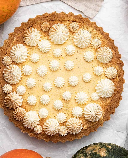 No bake Pumpkin Pie with Graham Cracker Crust