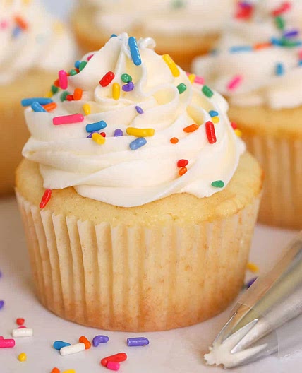 Small Batch Vanilla Cupcakes