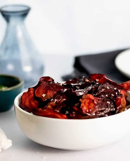 Oven Baked Beetroot Crisps Recipe - Beetroot Chips