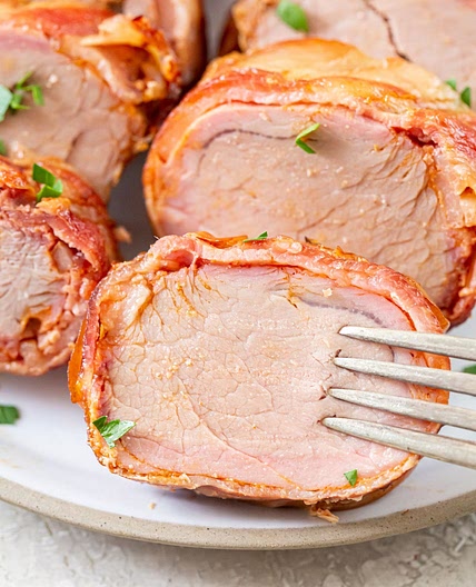 Smoked Bacon Wrapped Pork Tenderloin