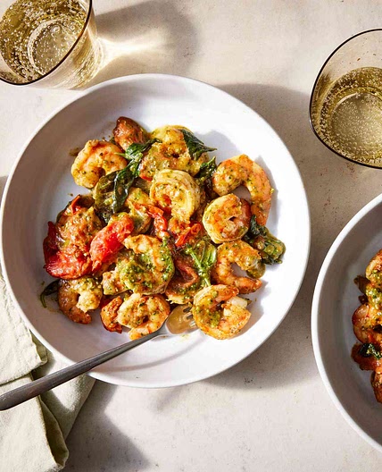 15-Minute Pesto Shrimp