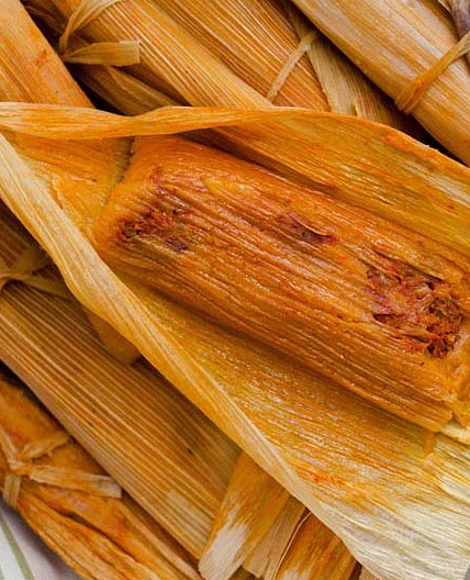 Red Chile Jackfruit Tamales