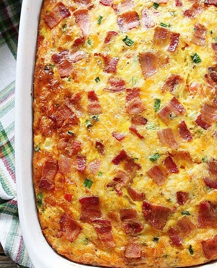 Bacon, Potato, and Egg Casserole