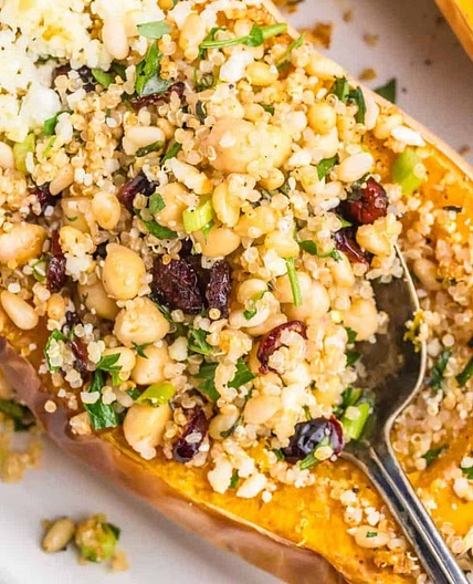 Mediterranean Stuffed Butternut Squash