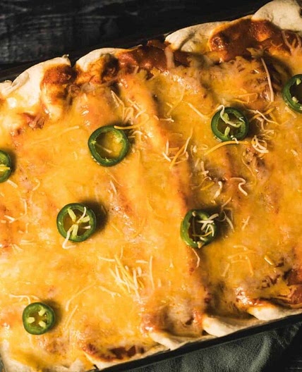 Ultimate Cheesy Venison Enchiladas