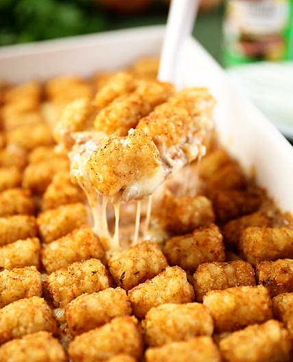 Kickin’ Creole Tater Tot Casserole