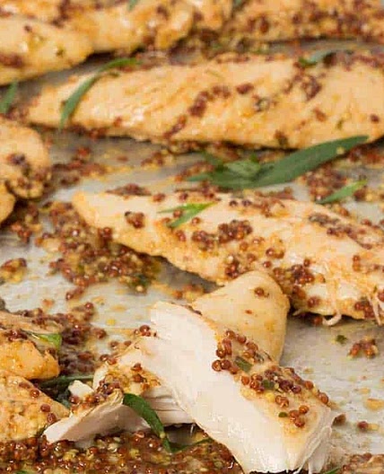 Mustard Baked Chicken Tenders