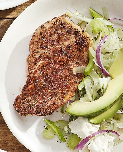 Blackened Chicken with Fennel Slaw