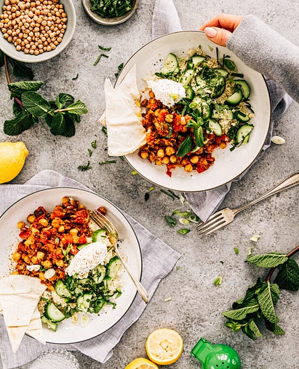 bol de pois chiches express à la marocaine
