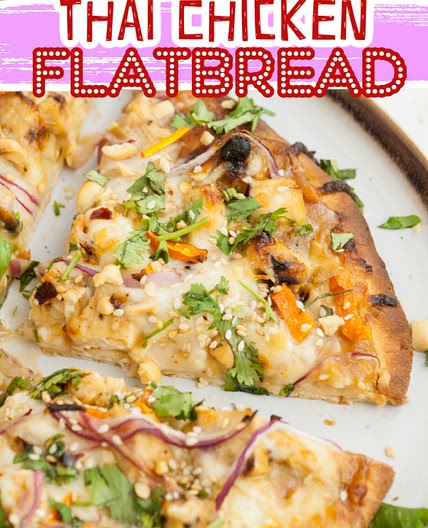Thai Peanut Chicken Flatbread Recipe