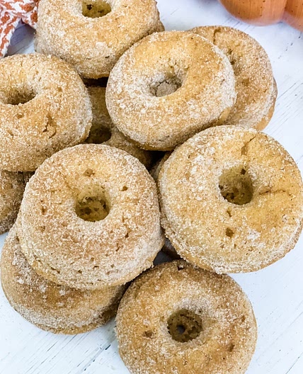One Point Pumpkin Cinnamon and Sugar Donuts