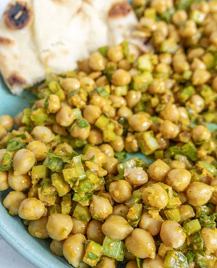 Lemony Mustard Chickpea Salad
