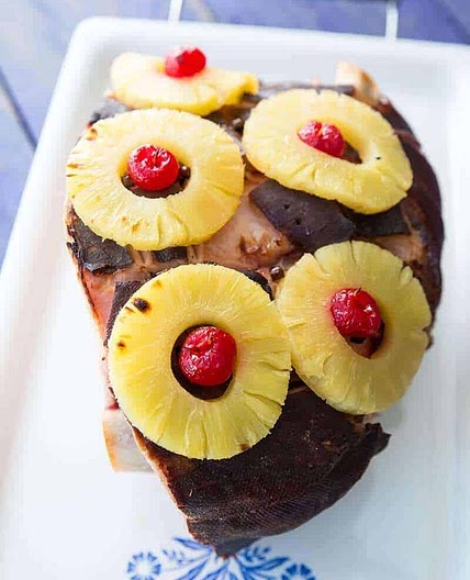 Retro 7-Up, Pineapple & Cherry Slow Cooker Ham
