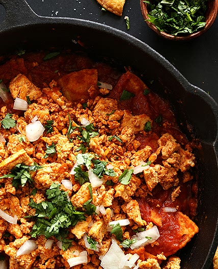 Chipotle Tofu Chilaquiles