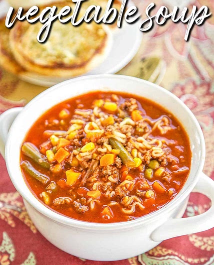 Vegetable Beef Ramen Soup