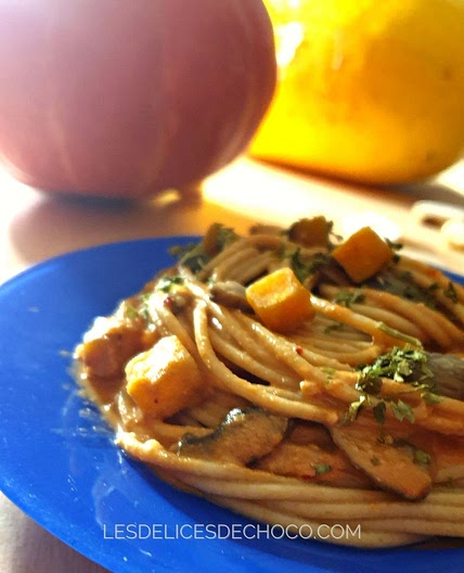 ONE POT PASTA D'AUTOMNE BUTTERNUT CHAMPIGNONS AU COOKEO